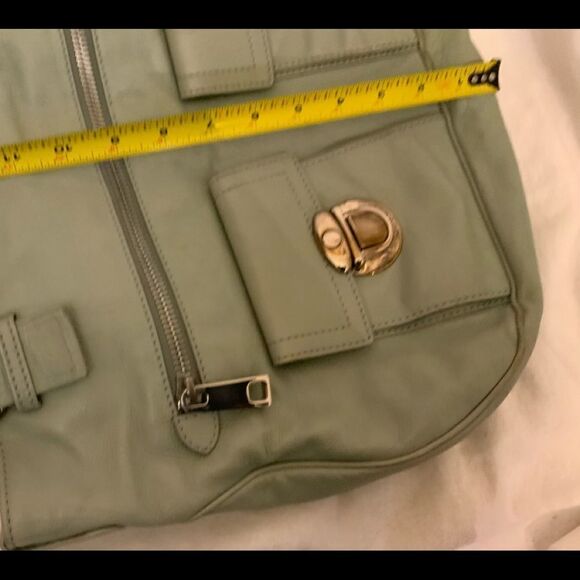 Marc Jacobs handbag Leather Green double handles front pockets - Picture 16 of 16